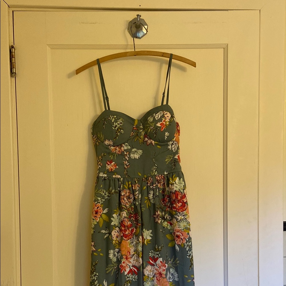 Floral Spaghetti Strap Jumpsuit